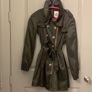 Dark brown trench coat!